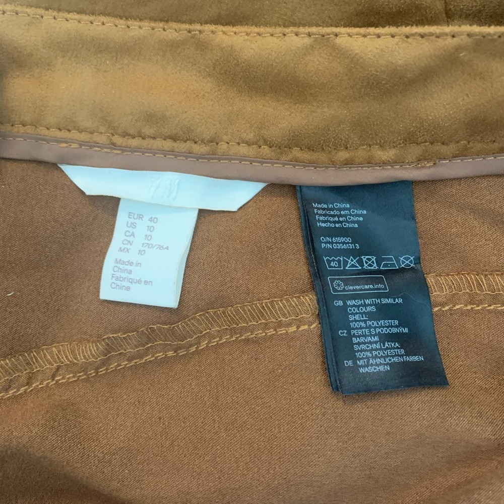 H&M Tan/Brown Suede Skirt - Picture 6 of 6